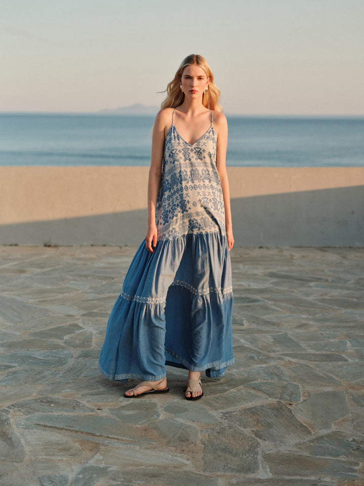 Devotion Twins SUNLACE Dress Jacquard Blue 026.320G