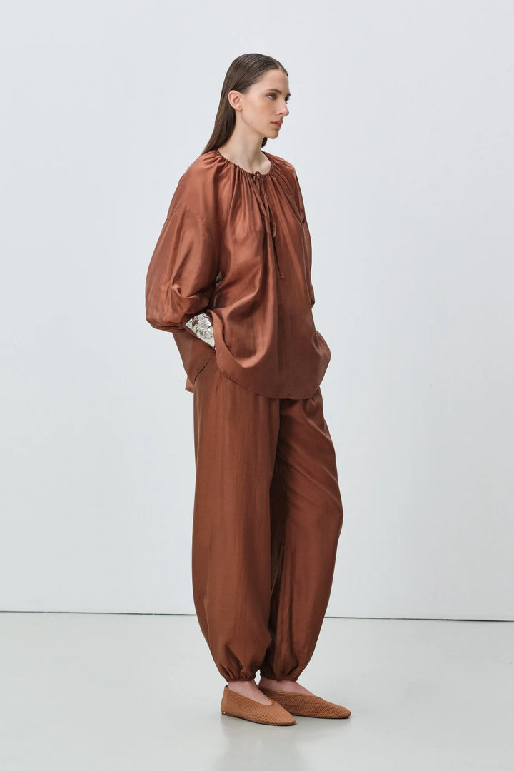 Devotion Twins SILKSTONE Pants Lyocell Brown 026.403G
