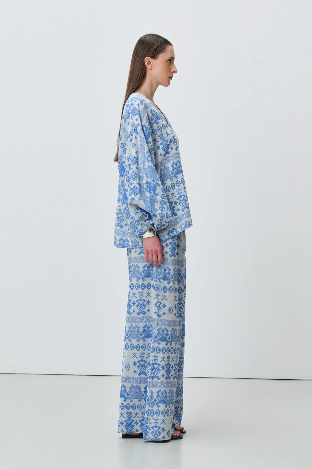 Devotion Twins LUMEN Pants Jacquard Blue 026.409G