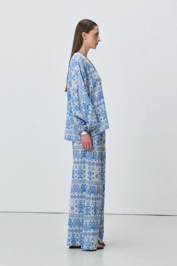 Devotion Twins LUMEN Pants Jacquard Blue 026.409G