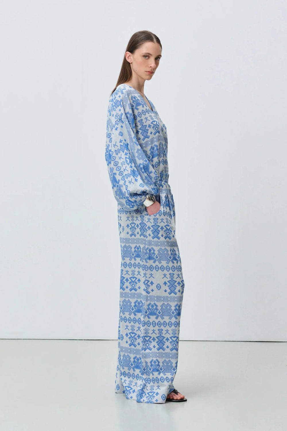 Devotion Twins LUMEN Pants Jacquard Blue 026.409G