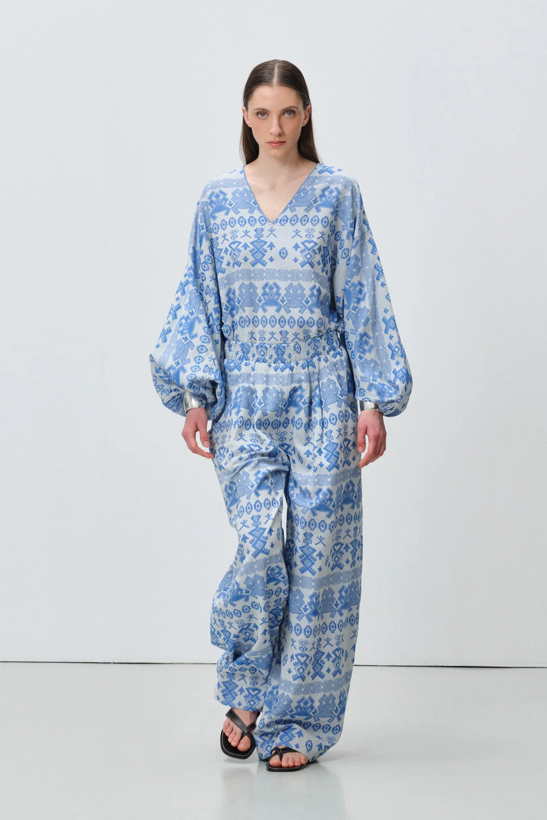 Devotion Twins LUMEN Pants Jacquard Blue 026.409G
