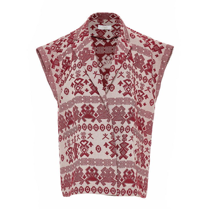 Devotion Twins FERM Sleeveless Jacquard Jacket 026.024G