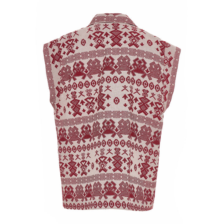 Devotion Twins FERM Sleeveless Jacquard Jacket 026.024G