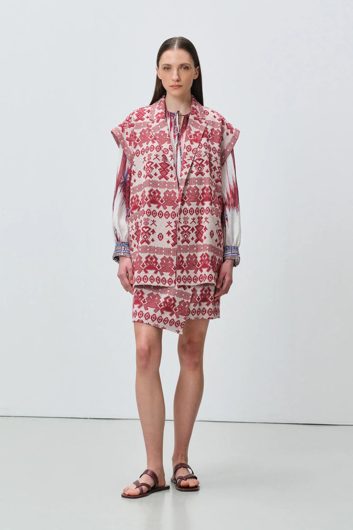 Devotion Twins FERM Sleeveless Jacquard Jacket 026.024G