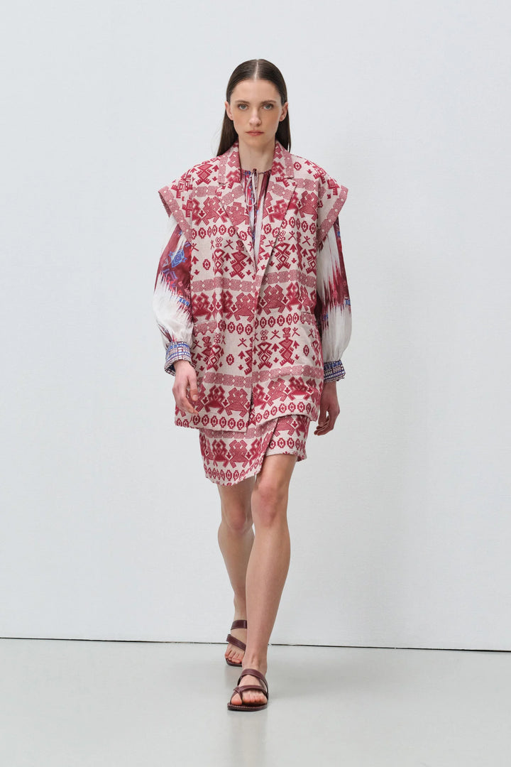 Devotion Twins FERM Sleeveless Jacquard Jacket 026.024G