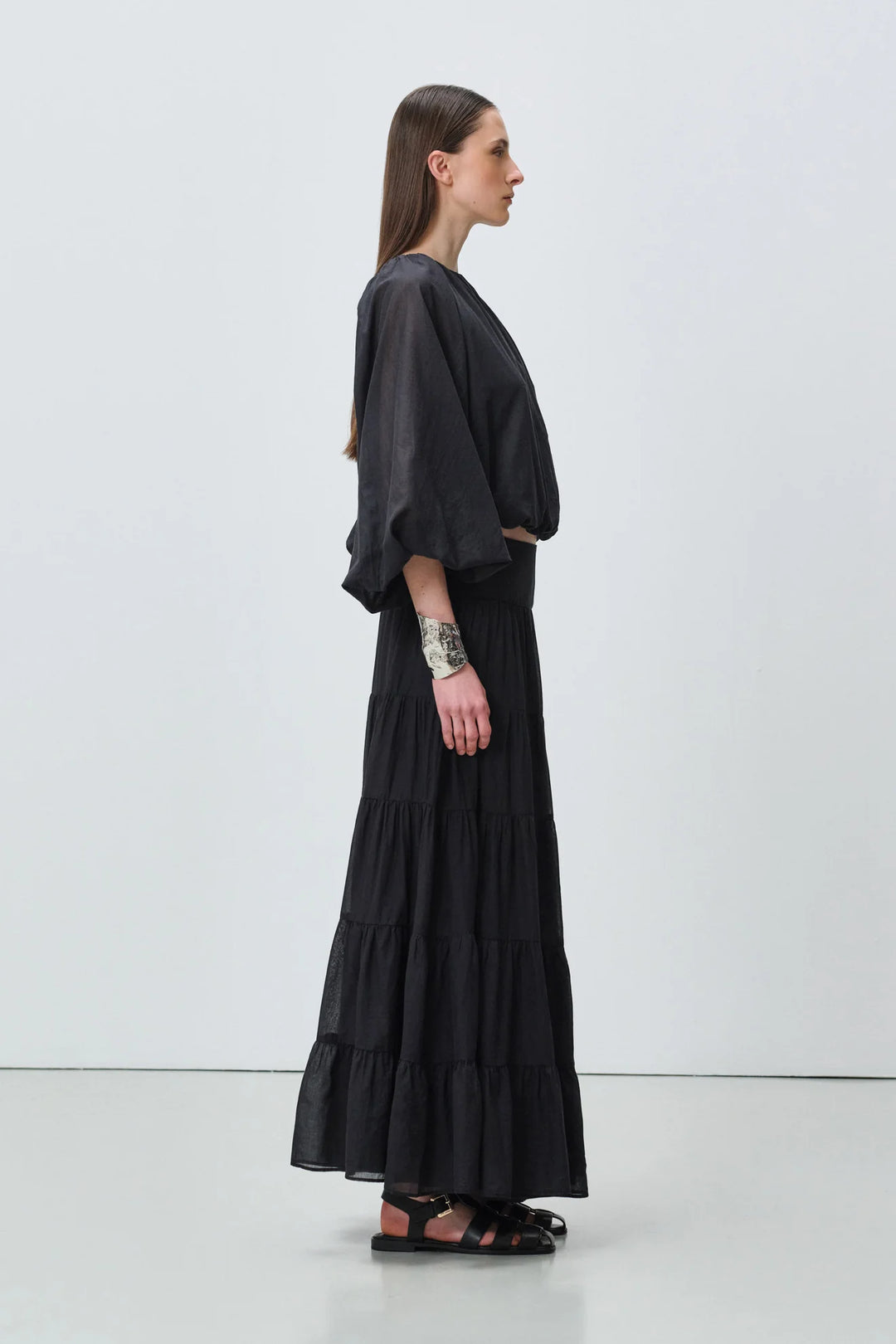 Devotion Twins SAGE Skirt Voile Black 026.509G