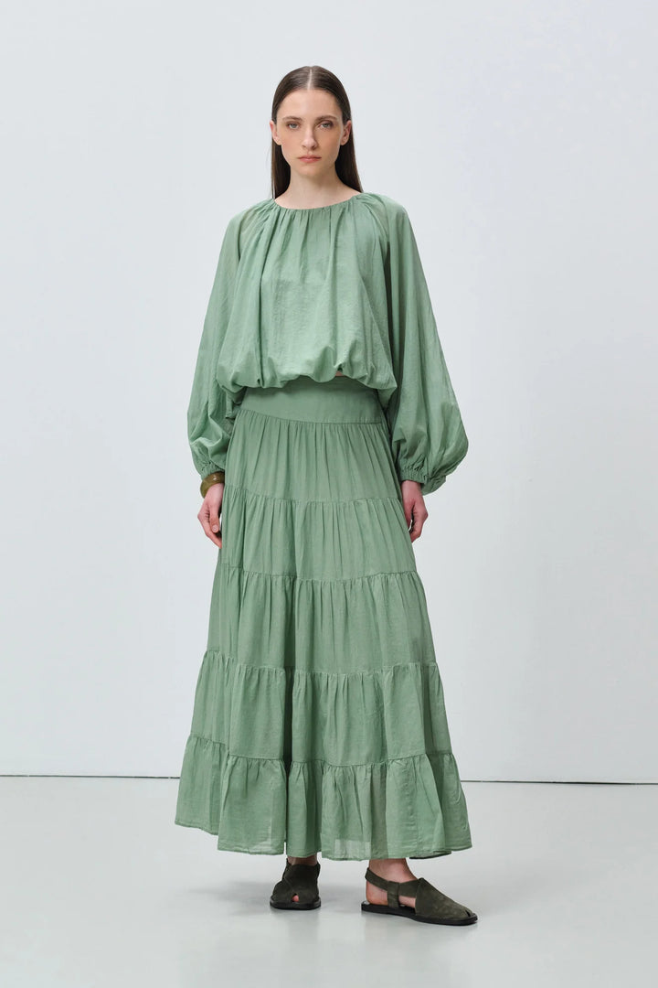 Devotion Twins SAGE Skirt Voile Green 026.509G