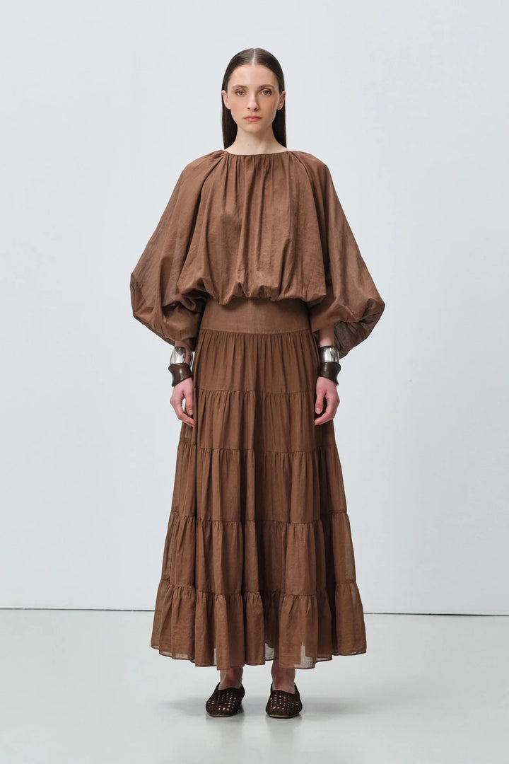 Devotion Twins SAGE Skirt Voile Brown 026.509G