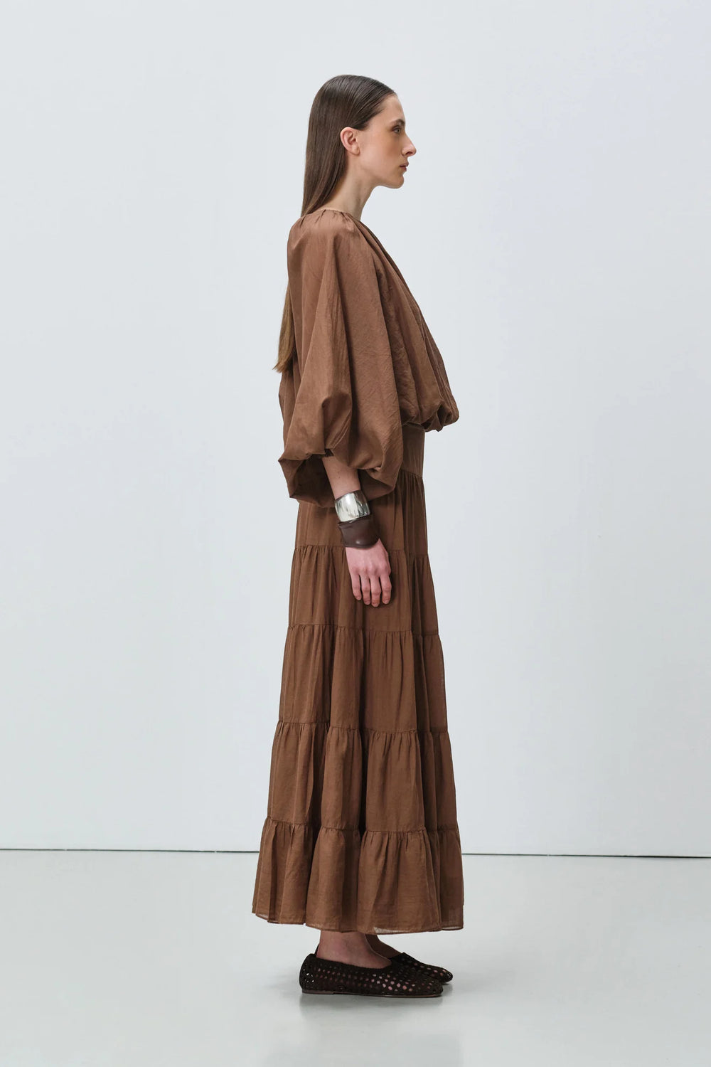 Devotion Twins WILLOW Blouse Voile Brown 026.026G
