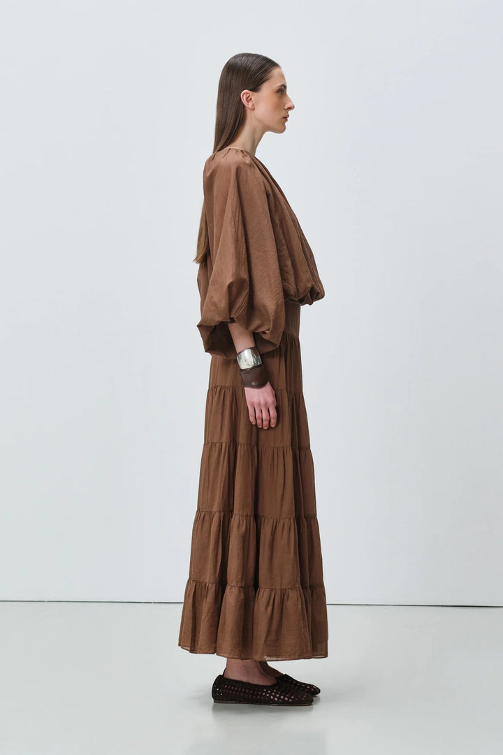 Devotion Twins WILLOW Blouse Voile Brown 026.026G