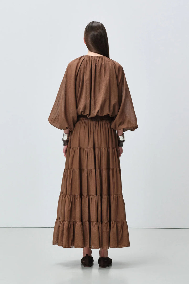 Devotion Twins SAGE Skirt Voile Brown 026.509G