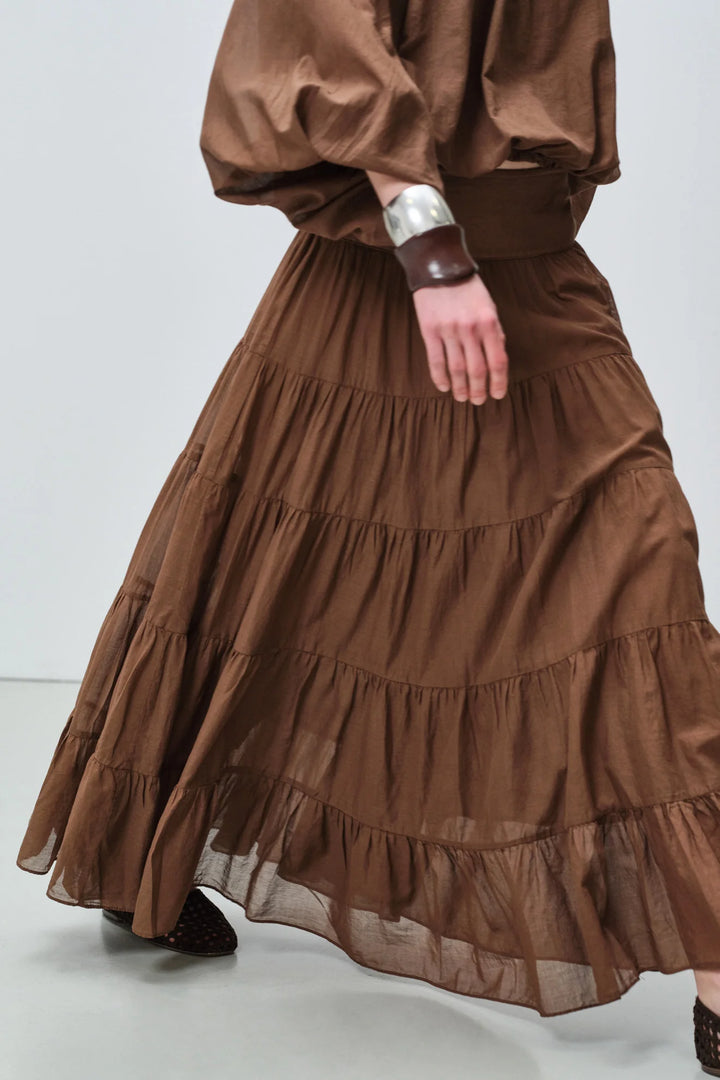Devotion Twins WILLOW Blouse Voile Brown 026.026G