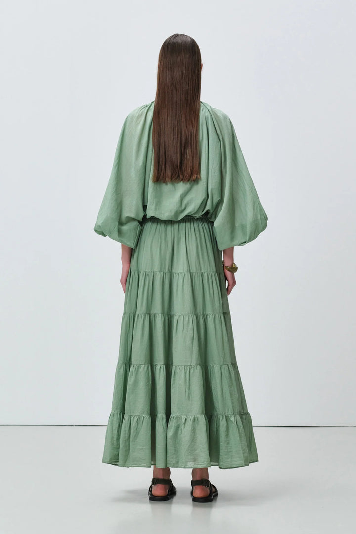 Devotion Twins WILLOW Blouse Voile Green 026.026G