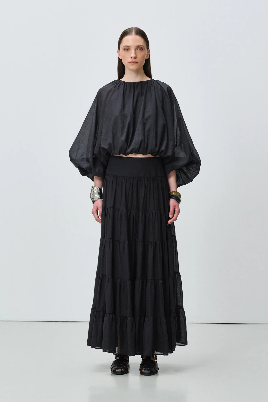 Devotion Twins SAGE Skirt Voile Black 026.509G