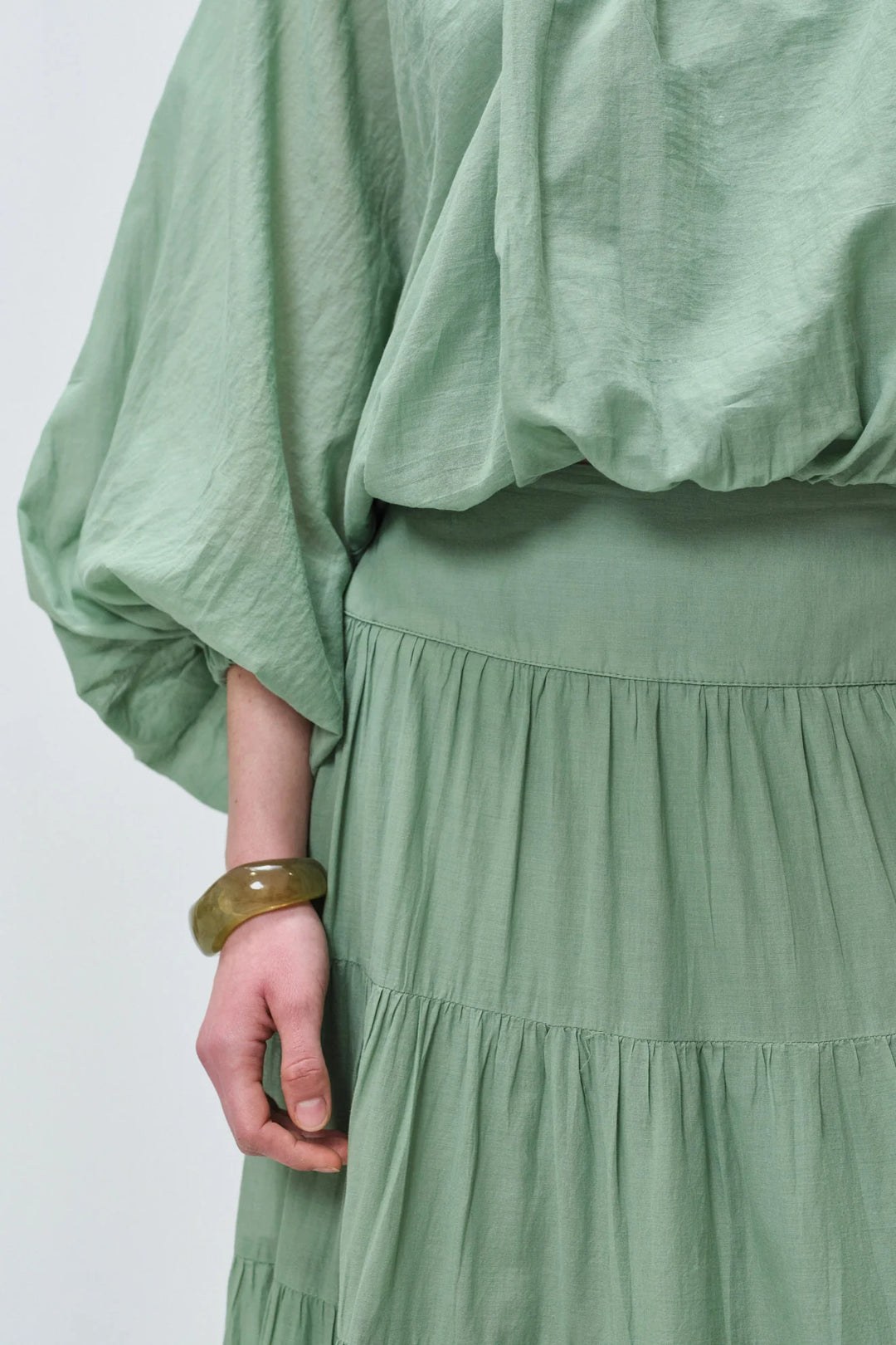 Devotion Twins WILLOW Blouse Voile Green 026.026G