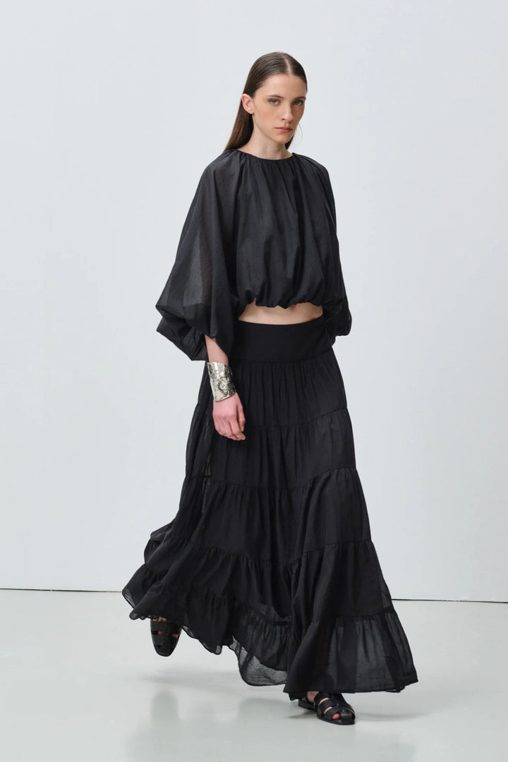 Devotion Twins SAGE Skirt Voile Black 026.509G