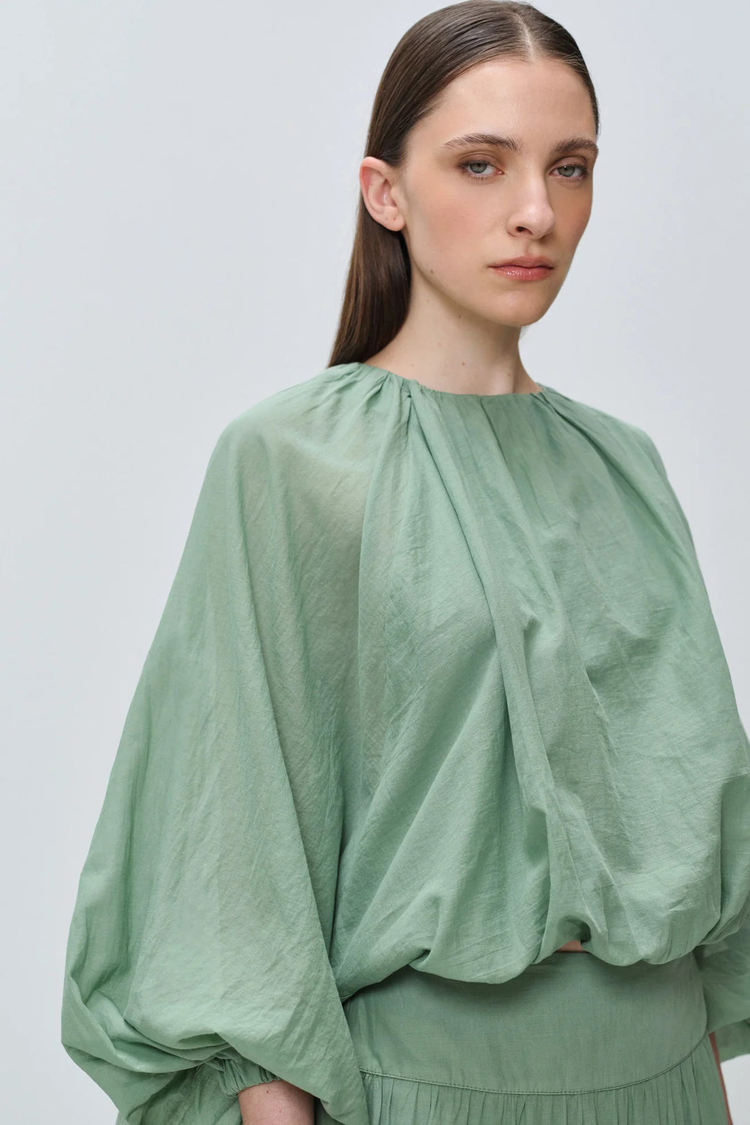 Devotion Twins WILLOW Blouse Voile Green 026.026G