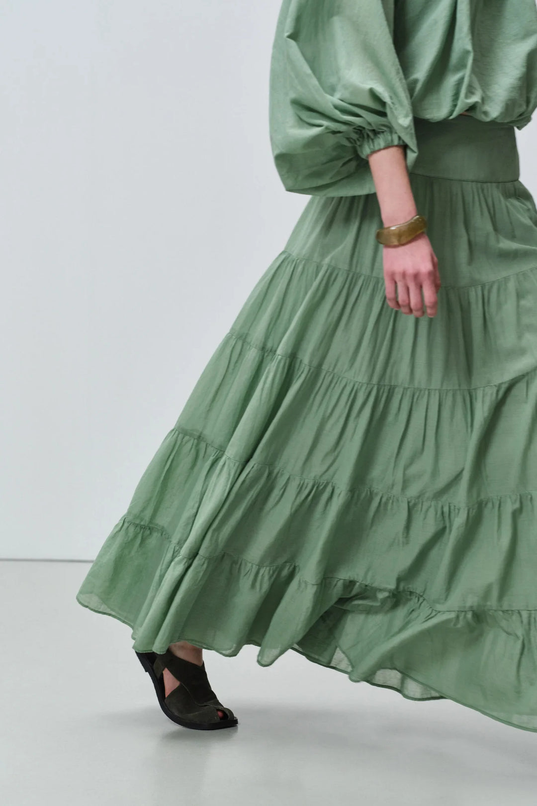 Devotion Twins WILLOW Blouse Voile Green 026.026G