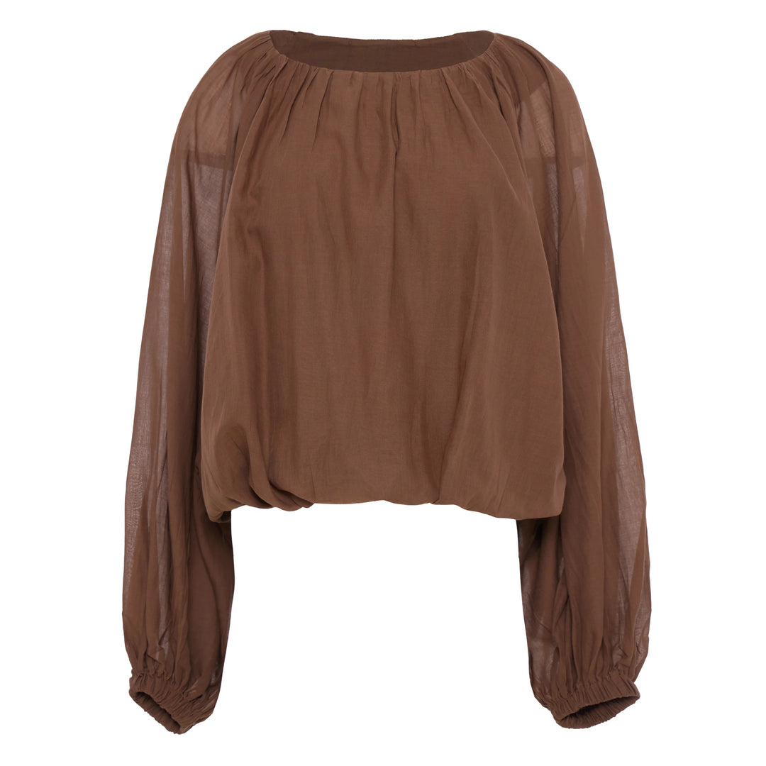 Devotion Twins WILLOW Blouse Voile Brown 026.026G
