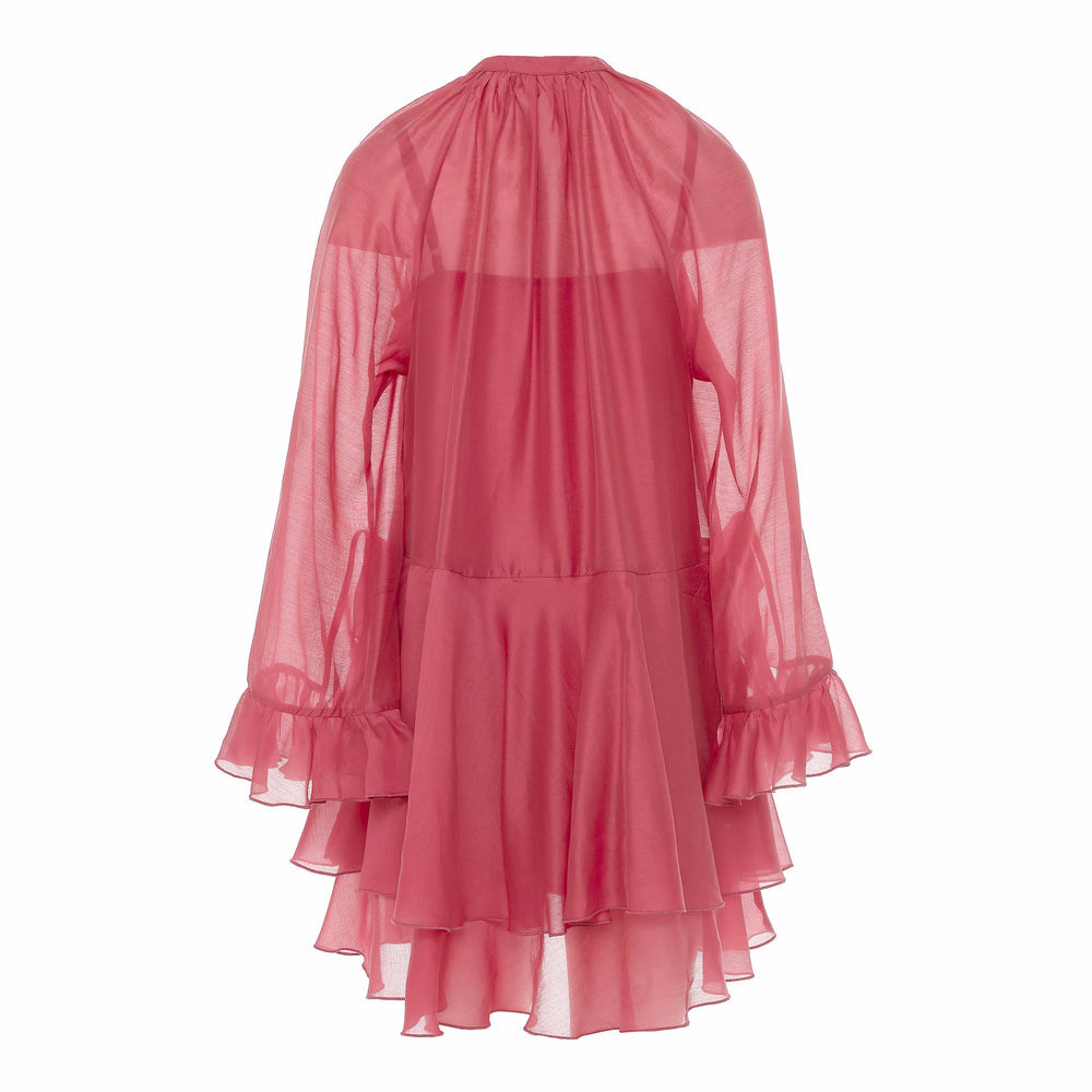 Devotion Twins SHEEN Dress Ruffle Lyocell Rosewine 026.305G
