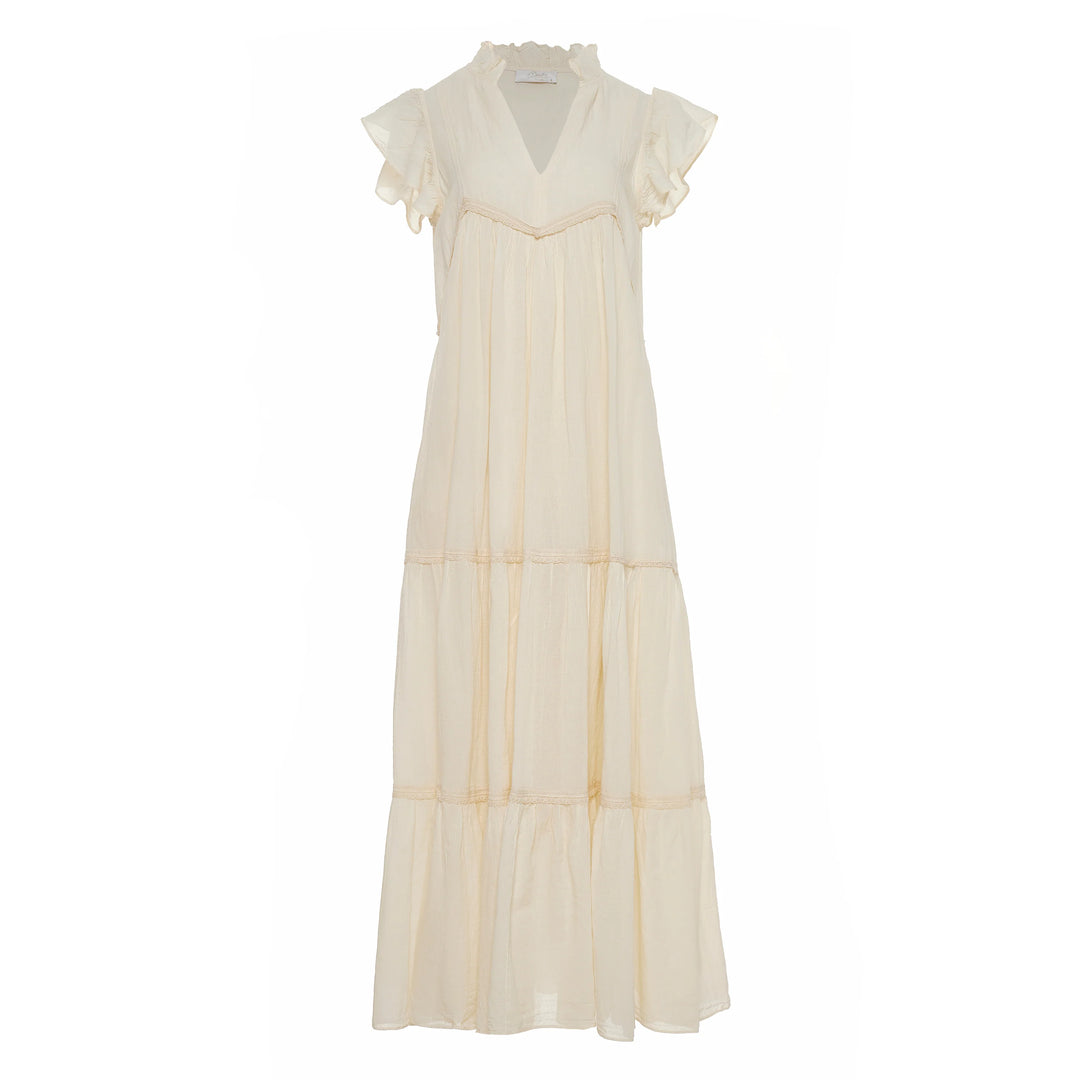 Devotion Twins REVERIE Dress With Lace Gaze Off White 026.308G