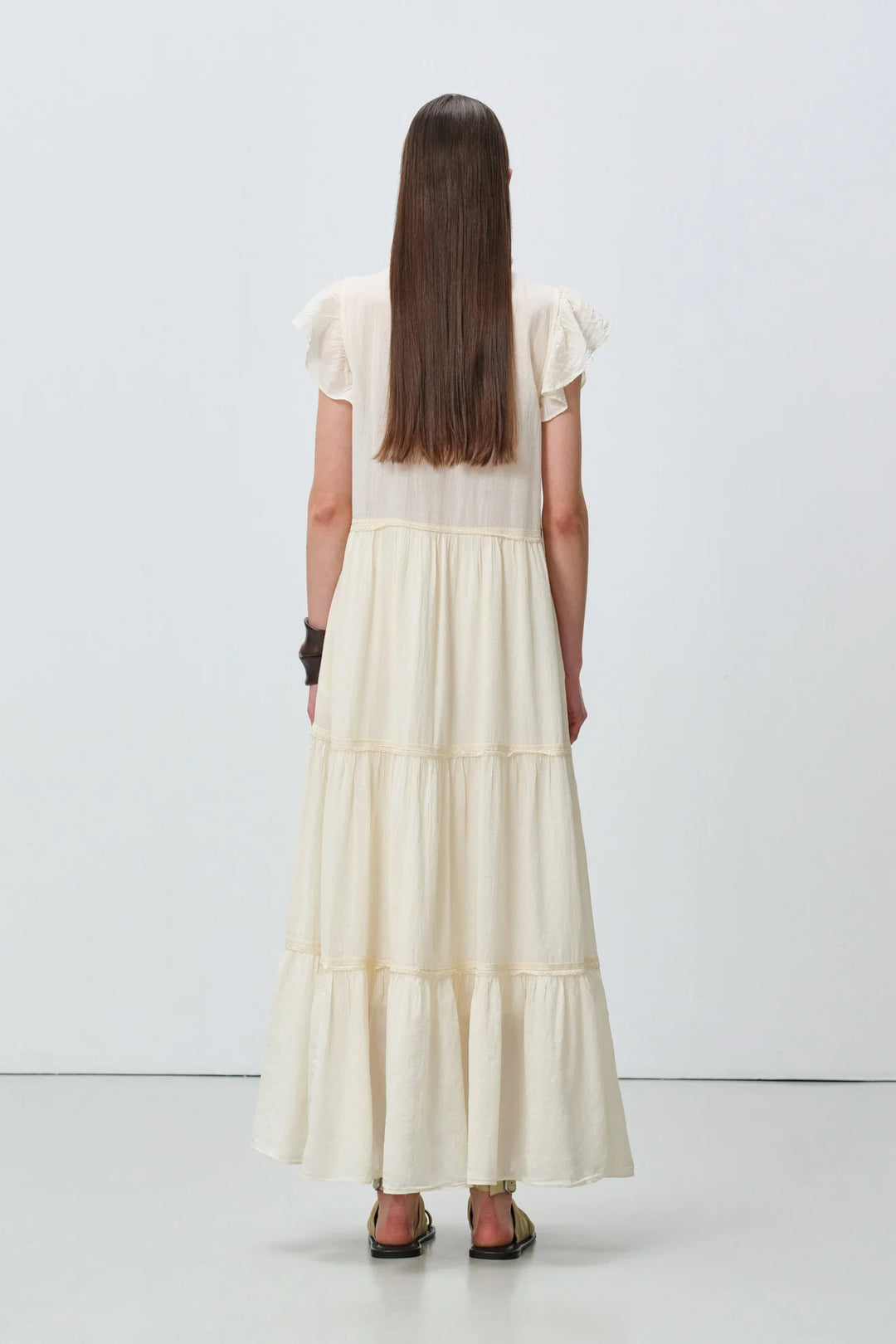 Devotion Twins REVERIE Dress With Lace Gaze Off White 026.308G