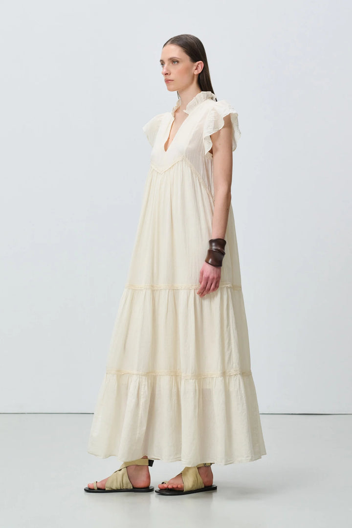 Devotion Twins REVERIE Dress With Lace Gaze Off White 026.308G