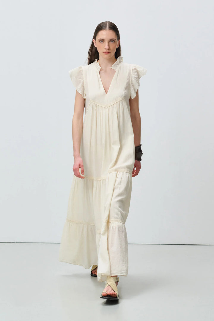 Devotion Twins REVERIE Dress With Lace Gaze Off White 026.308G