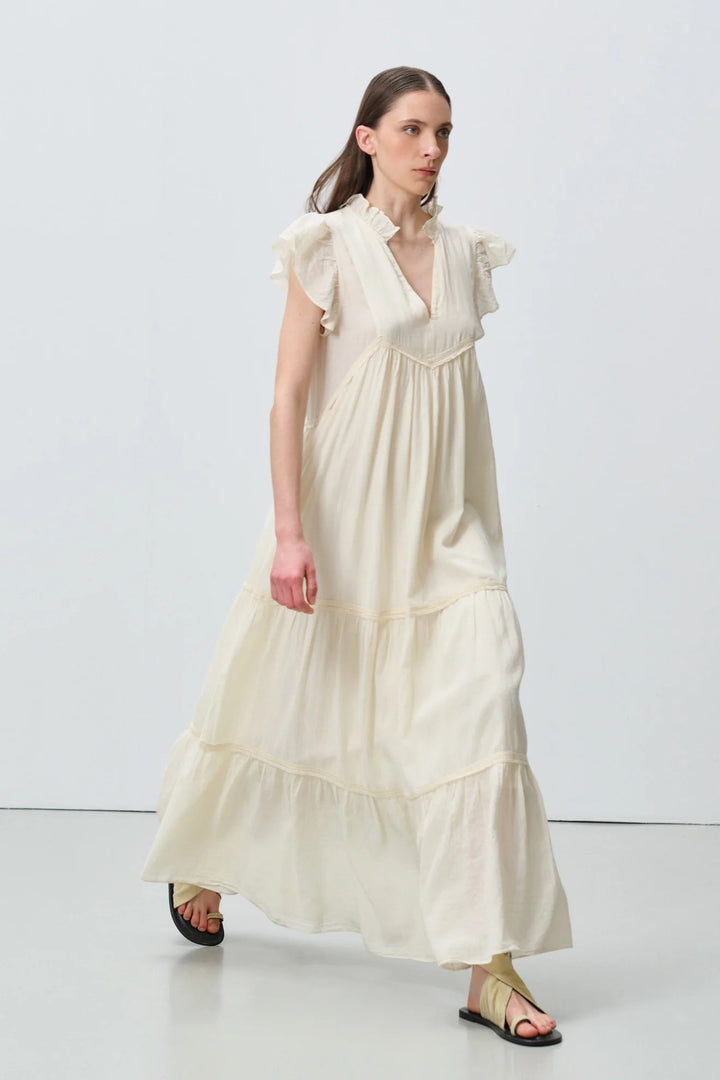 Devotion Twins REVERIE Dress With Lace Gaze Off White 026.308G