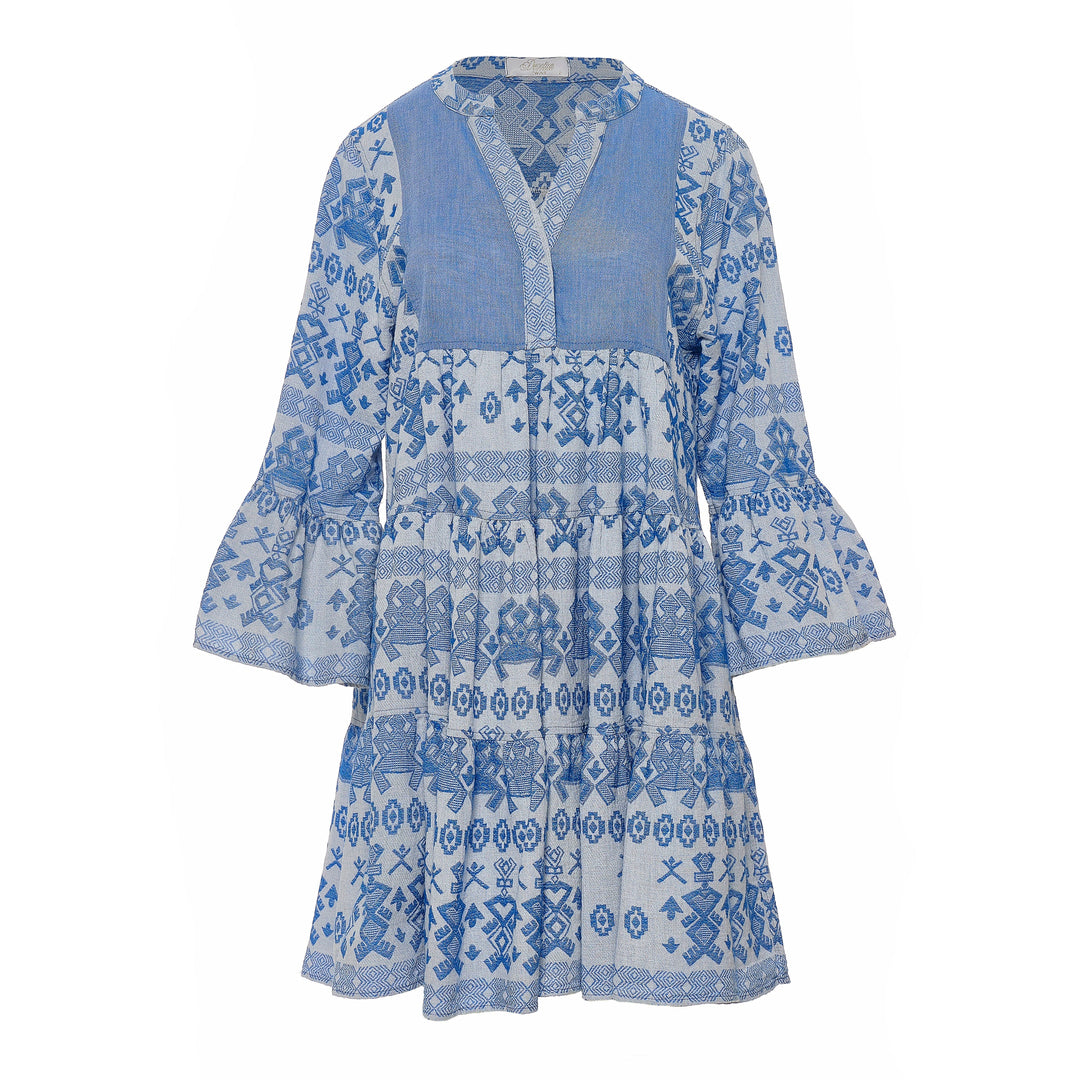Devotion Twins ELLA 1 Dress Jacquard Blue 026.335G
