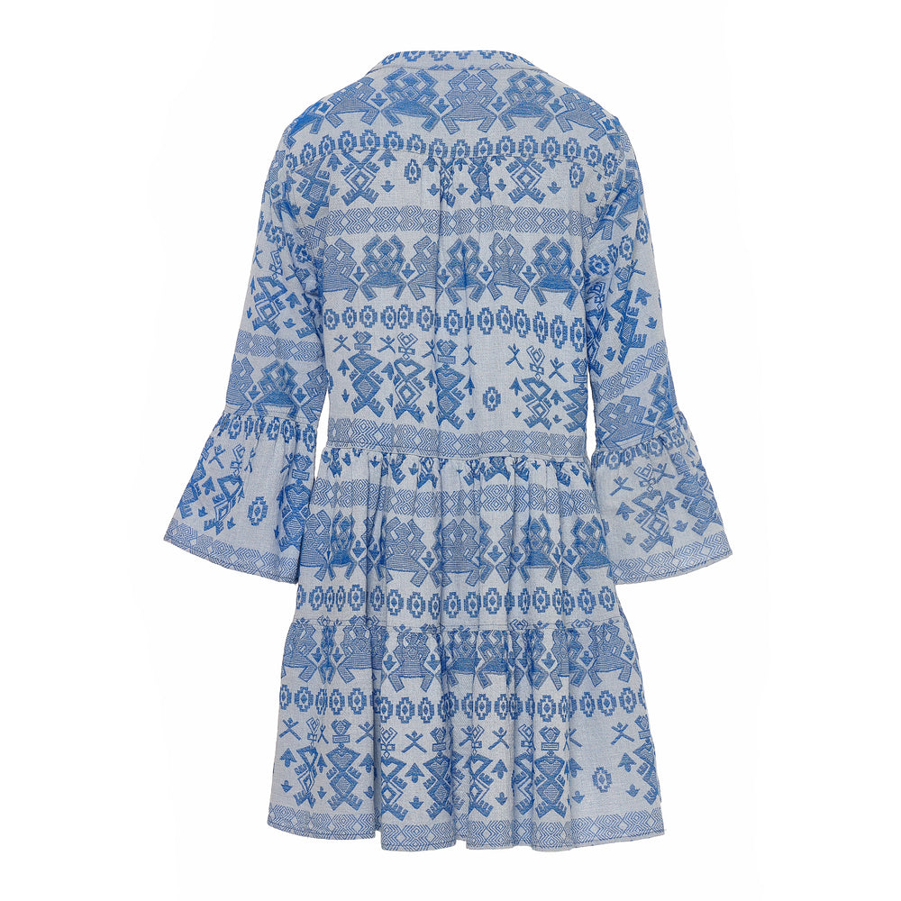 Devotion Twins ELLA 1 Dress Jacquard Blue 026.335G