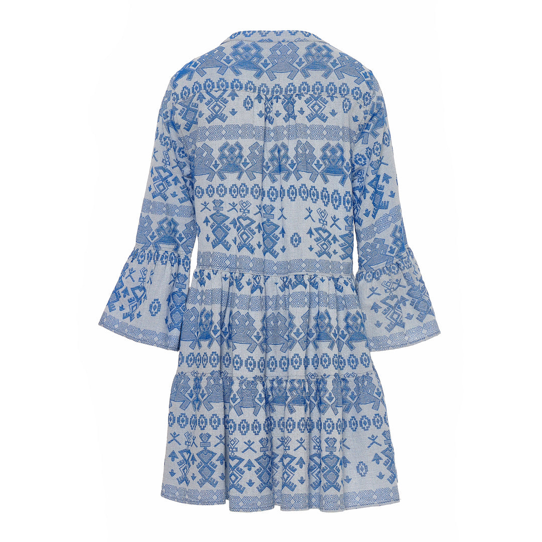 Devotion Twins ELLA 1 Dress Jacquard Blue 026.335G