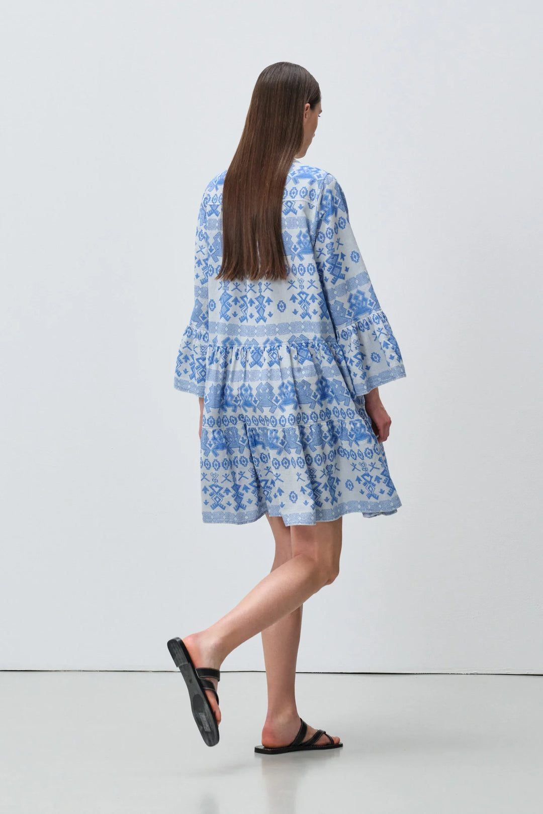 Devotion Twins ELLA 1 Dress Jacquard Blue 026.335G