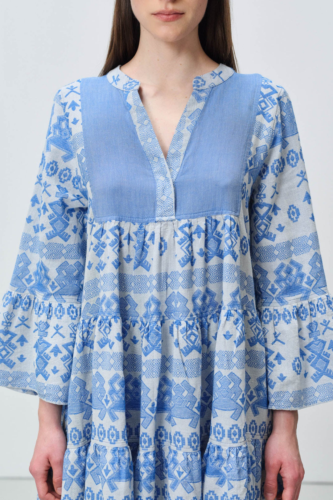 Devotion Twins ELLA 1 Dress Jacquard Blue 026.335G