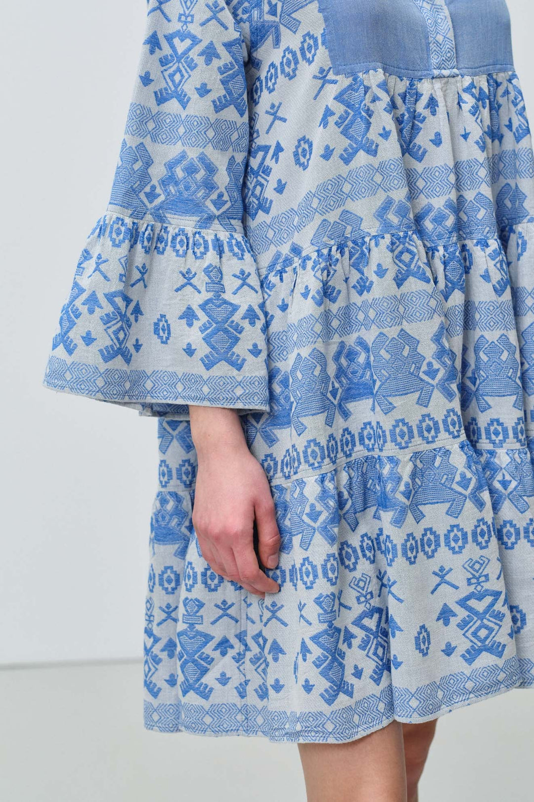 Devotion Twins ELLA 1 Dress Jacquard Blue 026.335G