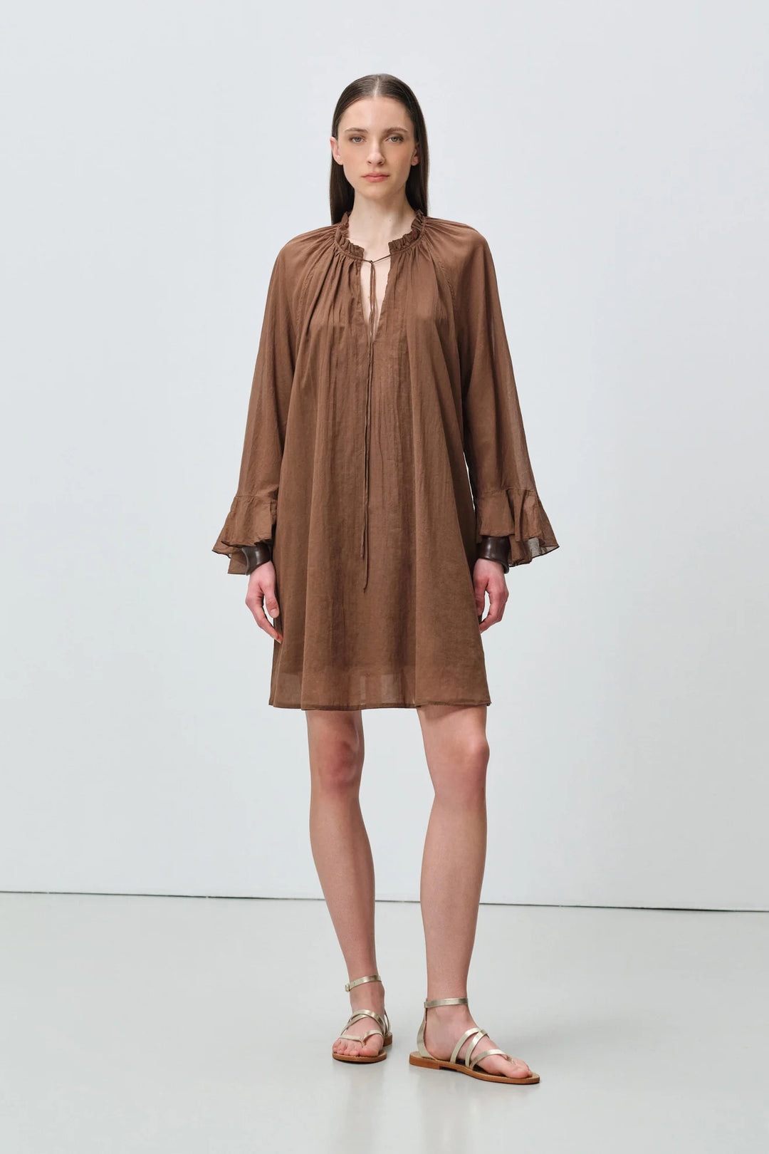 Devotion Twins NIVEA Dress Voile Brown 026.347G