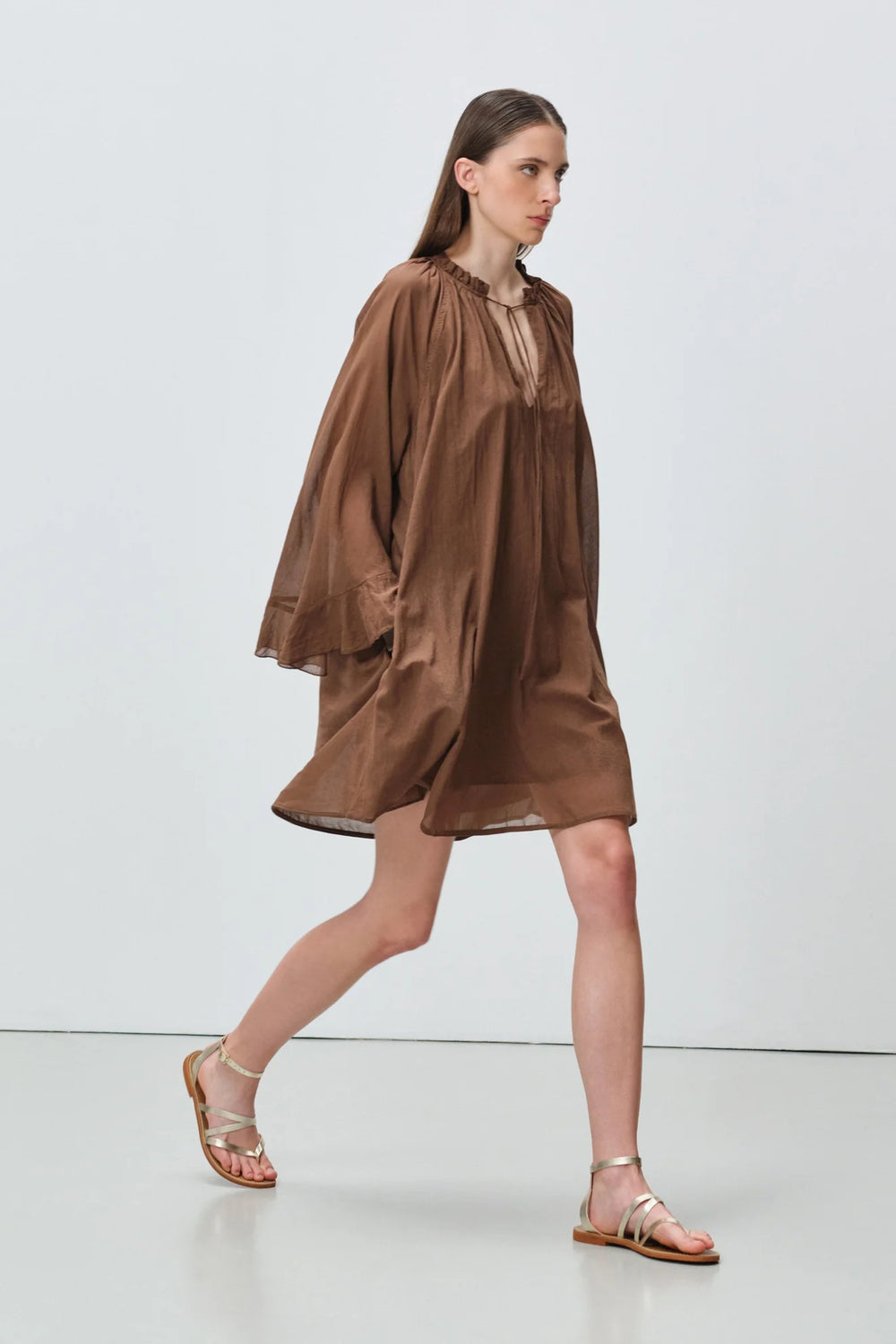 Devotion Twins NIVEA Dress Voile Brown 026.347G