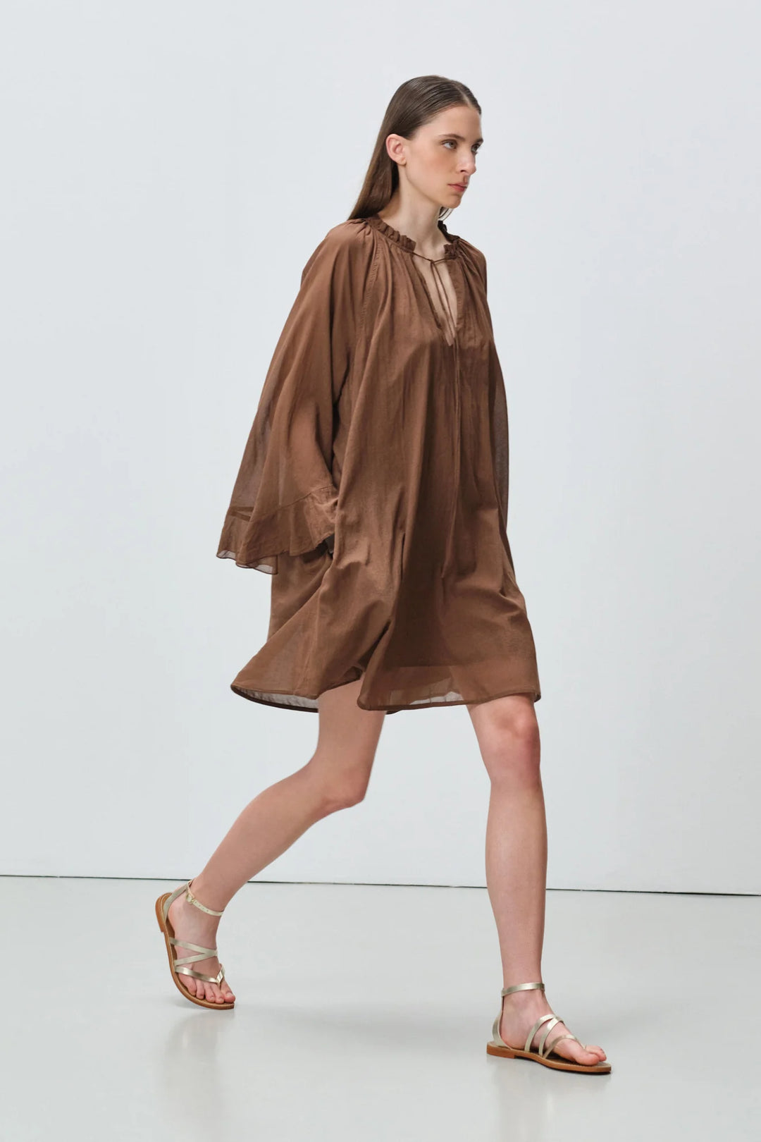 Devotion Twins NIVEA Dress Voile Brown 026.347G