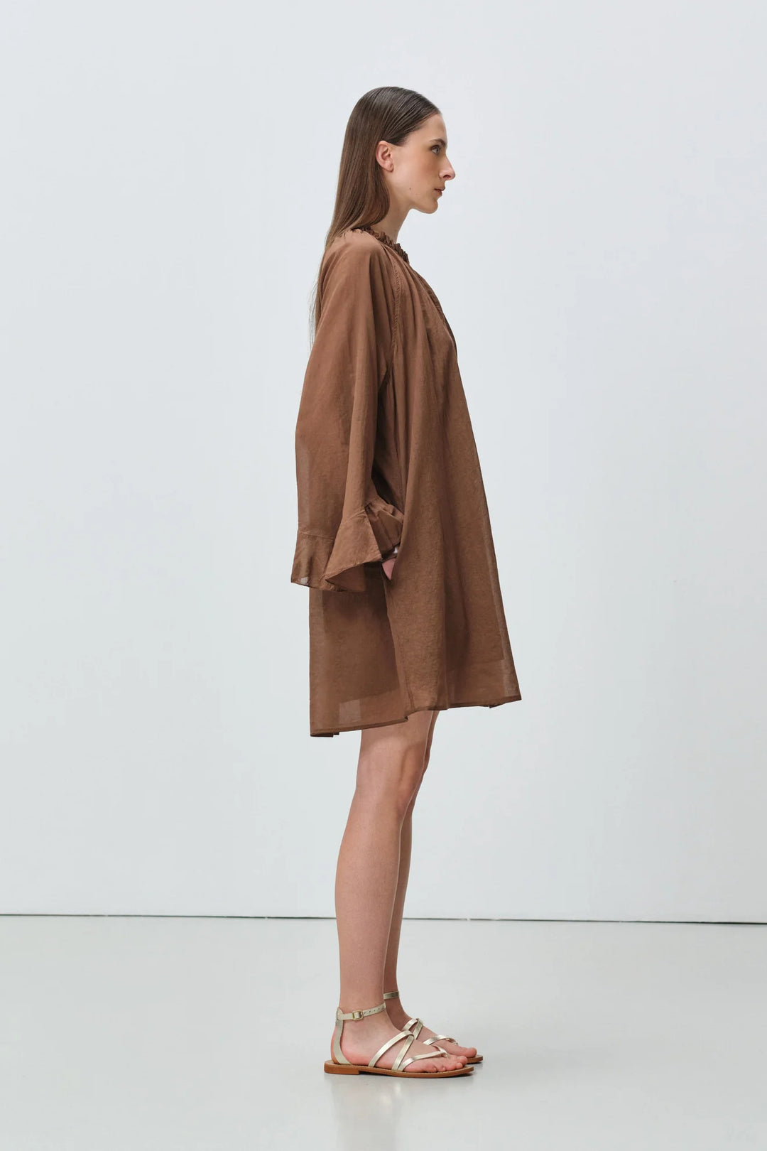 Devotion Twins NIVEA Dress Voile Brown 026.347G