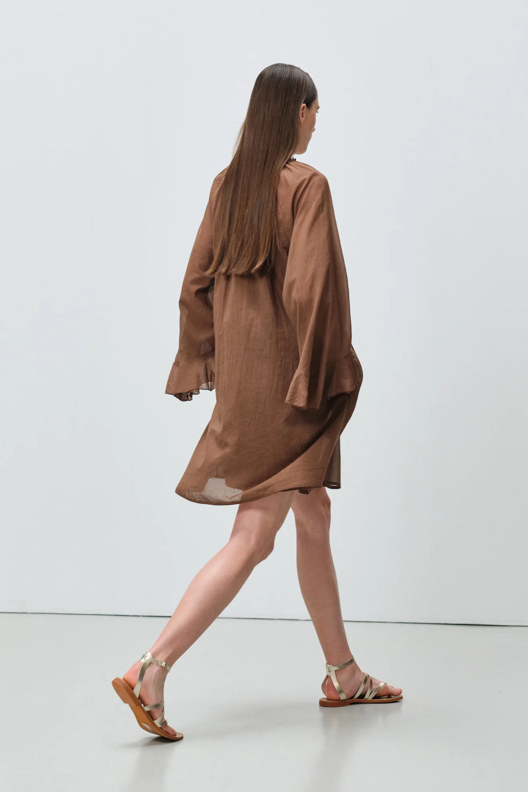 Devotion Twins NIVEA Dress Voile Brown 026.347G