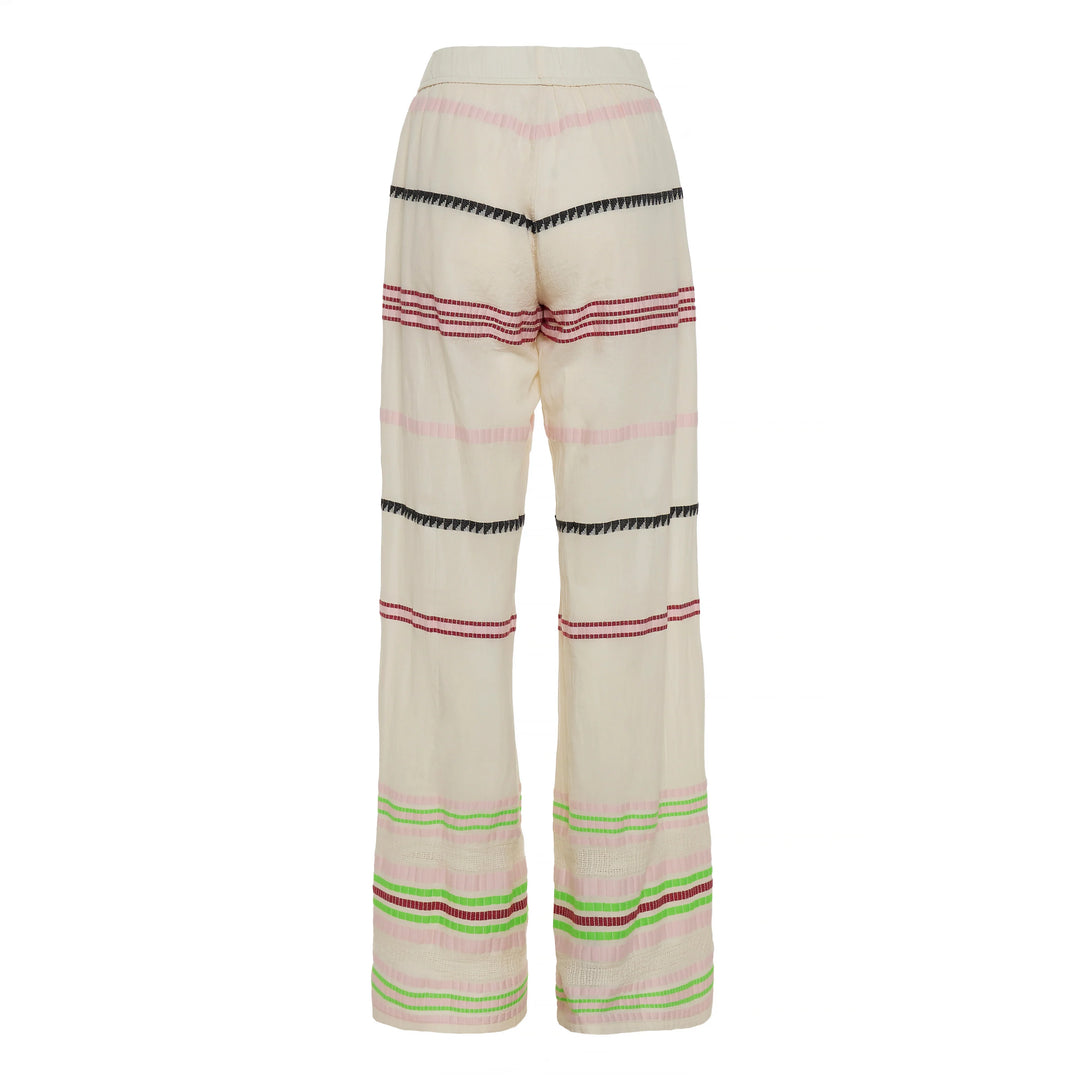 Devotion Twins VELOURA Pants Jacquard Off White 026.423G