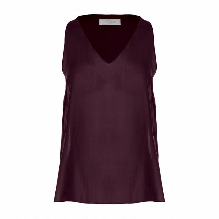 Devotion Twins LUSTER grena mouwloze top 026.007G