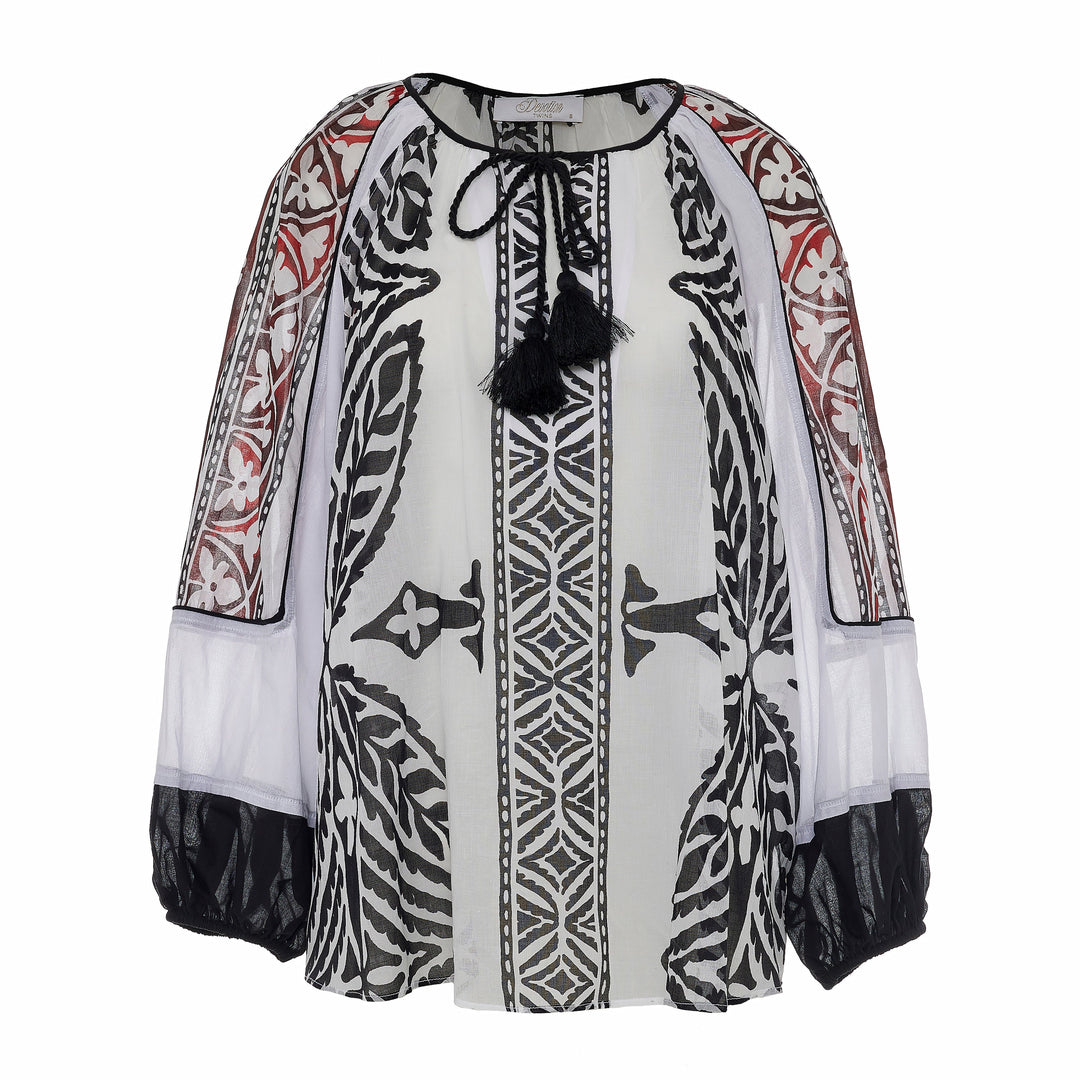 Devotion Twins SEAWIND katoenen bohemian blouse 026.011G