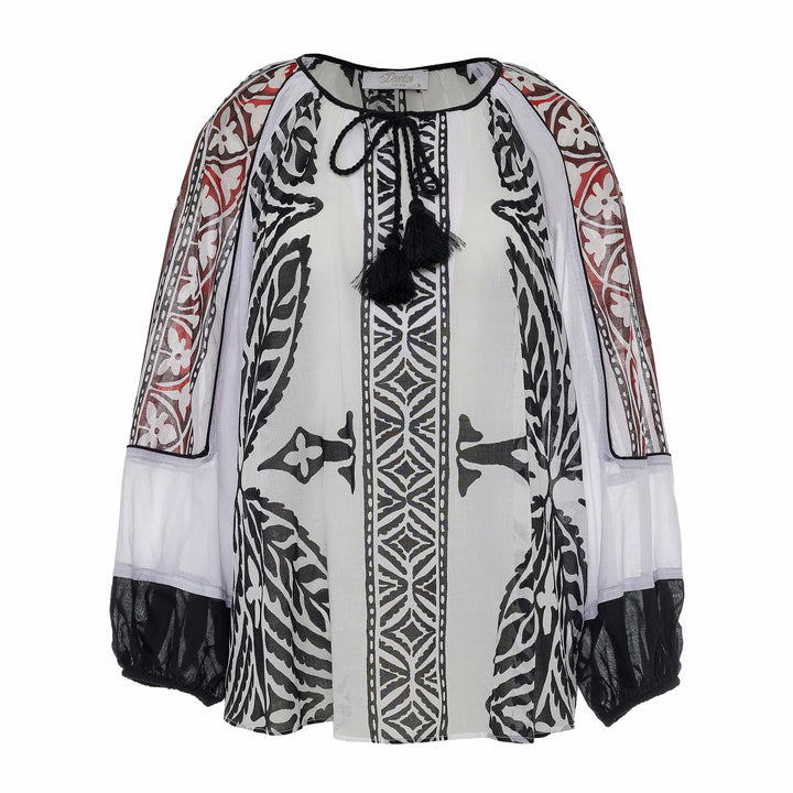 Devotion Twins SEAWIND katoenen bohemian blouse 026.011G