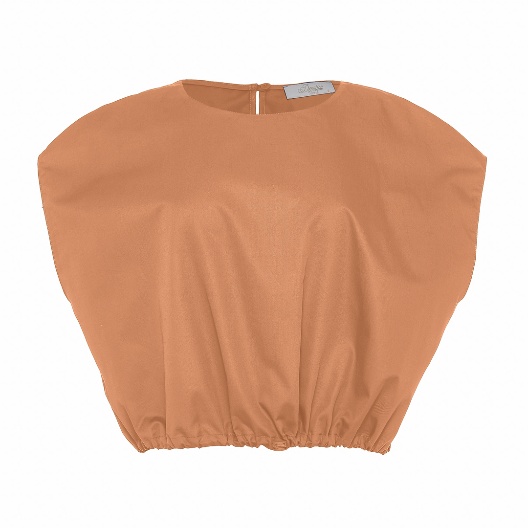 Devotion Twins ELAN beige katoen poplin blouse 026.014G