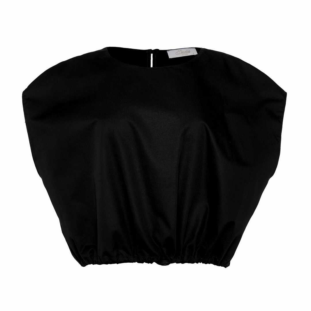Devotion Twins ELAN black katoen popline blouse 026.014G