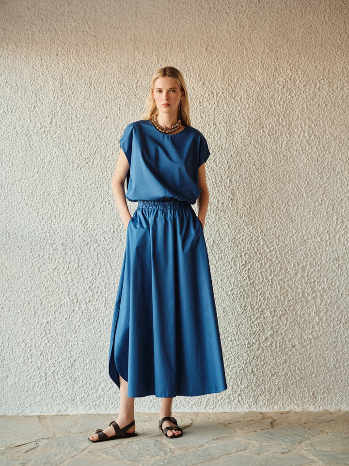 Devotion Twins ELAN blue katoen popline blouse 026.014G