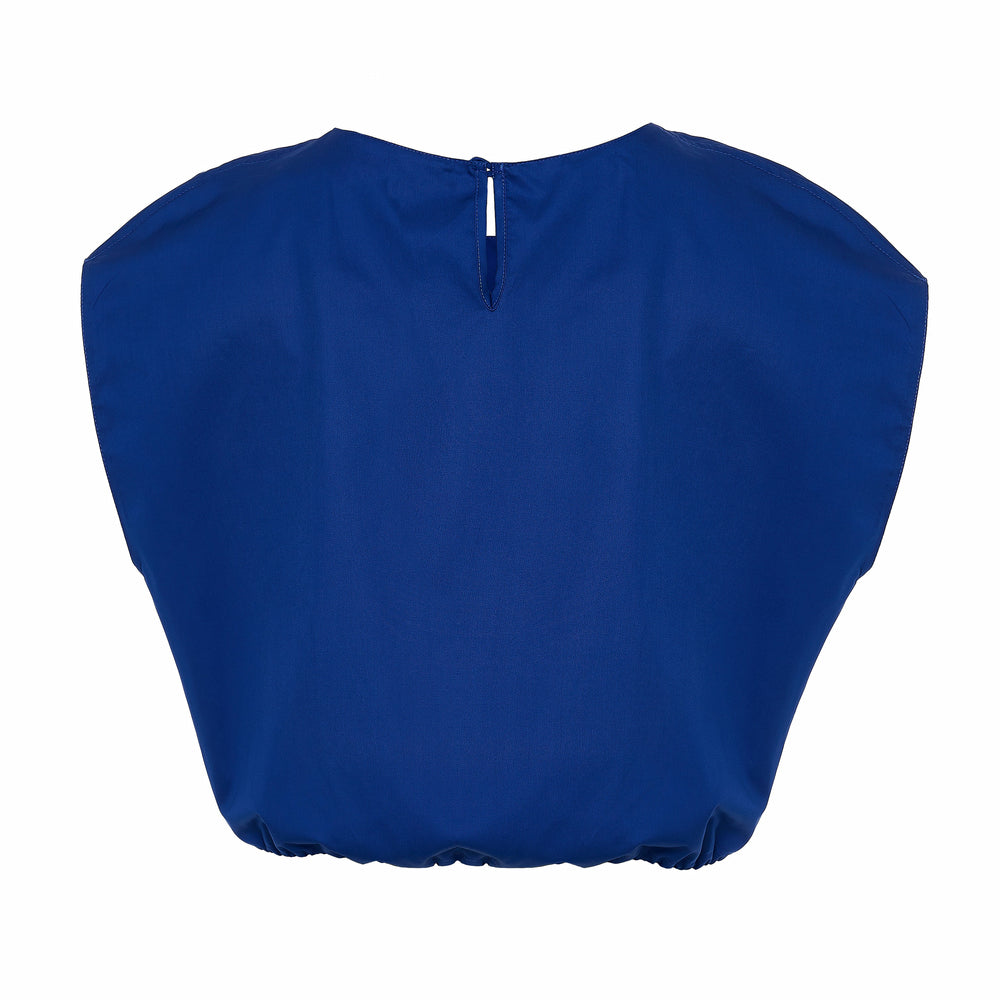 Devotion Twins ELAN blue katoen popline blouse 026.014G