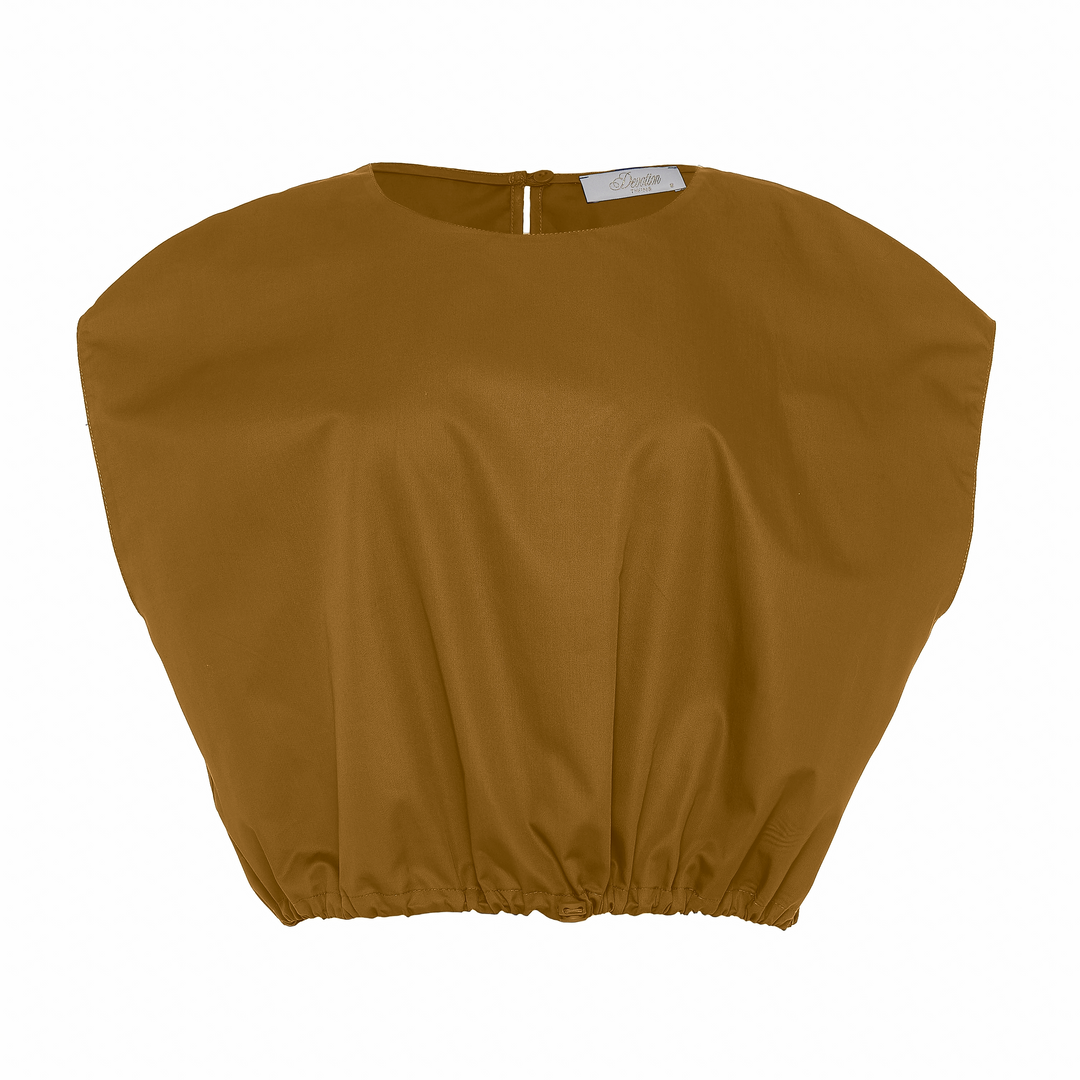 Devotion Twins ELAN khaki katoen popline blouse 026.014G